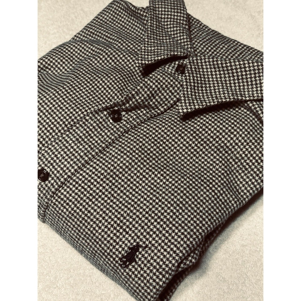 Polo Ralph Lauren Men's L Lowell Sport Flannel Long Sleeve Button Up Micro Check